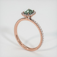 0.73 Ct. Sapphire Ring, 14K Rose Gold 2