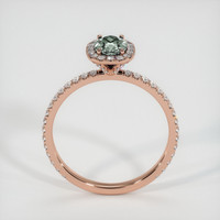 0.73 Ct. Sapphire Ring, 14K Rose Gold 3