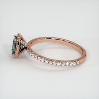 0.73 Ct. Sapphire Ring, 14K Rose Gold 4