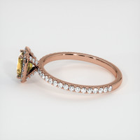 0.81 Ct. Sapphire Ring, 14K Rose Gold 4