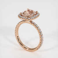 2.20 Ct. Sapphire Ring, 14K Rose Gold 2