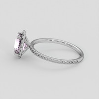 4.11 Ct. Pink Sapphire Ring, 10K White Gold 4