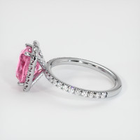 2.73 Ct. Pink Sapphire Ring, 10K White Gold 4