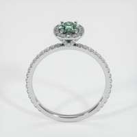 0.73 Ct. Green Sapphire Ring, 10K White Gold 3
