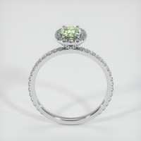 0.80 Ct. Green Sapphire Ring, 10K White Gold 3