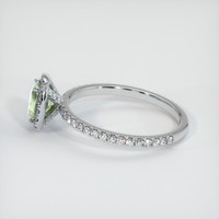 0.80 Ct. Green Sapphire Ring, 10K White Gold 4