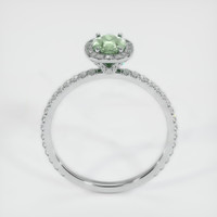 0.89 Ct. Green Sapphire Ring, 10K White Gold 3
