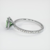 0.89 Ct. Green Sapphire Ring, 10K White Gold 4