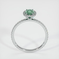 0.90 Ct. Green Sapphire Ring, 10K White Gold 3