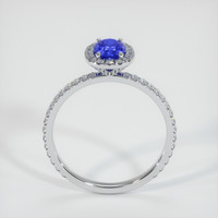 0.76 Ct. Blue Sapphire Ring, 14K White Gold 3