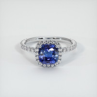 2.46 Ct. Sapphire Ring, 14K White Gold 1