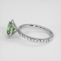 1.58 Ct. Green to Brownish Yellow Alexandrite Ring, 14K White Gold 4