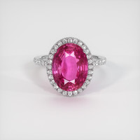 11.80 Ct. Sapphire Ring, 14K White Gold 1