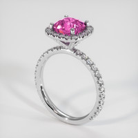 2.26 Ct. Sapphire Ring, 14K White Gold 2
