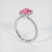 1.74 Ct. Padparadscha Sapphire Ring, 14K White Gold 2