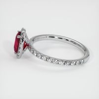 1.11 Ct. Ruby Ring, 14K White Gold 4