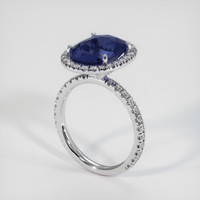 5.06 Ct. Sapphire Ring, 14K White Gold 2