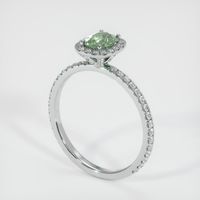 0.89 Ct. Sapphire Ring, 14K White Gold 2