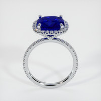 5.56 Ct. Blue Sapphire Ring, 18K White Gold 3