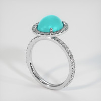 2.75 Ct. Gemstone Ring, 18K White Gold 2