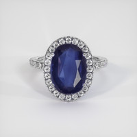 5.06 Ct. Sapphire Ring, 18K White Gold 1