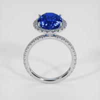 6.02 Ct. Blue Sapphire Ring, 18K White Gold 3