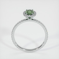 0.77 Ct. Sapphire Ring, 18K White Gold 3