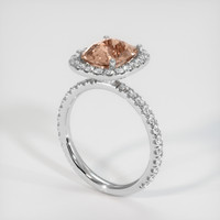 2.20 Ct. Sapphire Ring, 18K White Gold 2