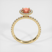 1.17 Ct. Padparadscha Sapphire Ring, 10K Yellow Gold 3