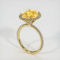 6.75 Ct. Yellow Sapphire Ring, 10K Yellow Gold 2