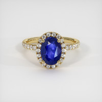 2.99 Ct. Sapphire Ring, 14K Yellow Gold 1