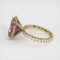 4.45 Ct. Purplish Pink Sapphire Ring, 14K Yellow Gold 4