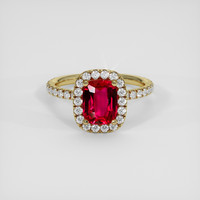 2.05 Ct. Ruby Ring, 14K Yellow Gold 1
