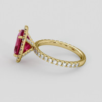 4.26 Ct. Pinkish Red Ruby Ring, 14K Yellow Gold 4