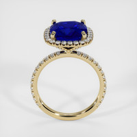 5.56 Ct. Blue Sapphire Ring, 18K Yellow Gold 3