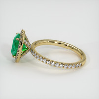 2.12 Ct. Emerald Ring, 18K Yellow Gold 4