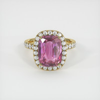 4.45 Ct. Sapphire Ring, 18K Yellow Gold 1