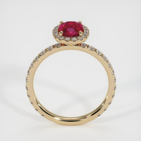 1.11 Ct. Ruby Ring, 18K Yellow Gold 3