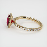 1.11 Ct. Ruby Ring, 18K Yellow Gold 4