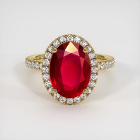Ruby Ring 4.26 Ct. 18K Yellow Gold Preview