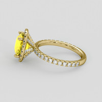3.54 Ct. Yellow Sapphire Ring, 18K Yellow Gold 4