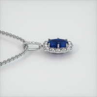 3.87 Ct. Sapphire Pendant, Platinum 950 3