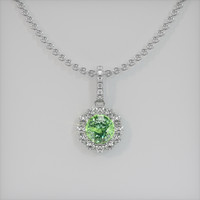 0.90 Ct. Gemstone Pendant, Platinum 950 1