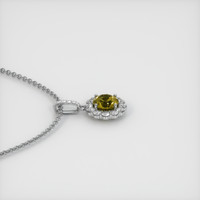 1.37 Ct. Sapphire Pendant, 14K White Gold 3