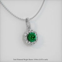 Emerald Pendant 1.74 Ct., 18K White Gold Preview