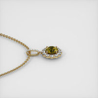 1.37 Ct. Sapphire Pendant, 14K Yellow Gold 3