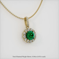 Emerald Pendant 1.74 Ct., 18K Yellow Gold Preview