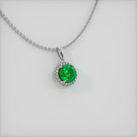 3.81 Ct. Emerald Pendant, Platinum 950 2