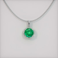 Emerald Pendant 1.11 Ct., 18K White Gold Preview