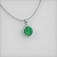 Emerald Pendant 1.11 Ct., 18K White Gold Preview